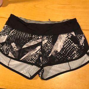 Lululemon speed shorts